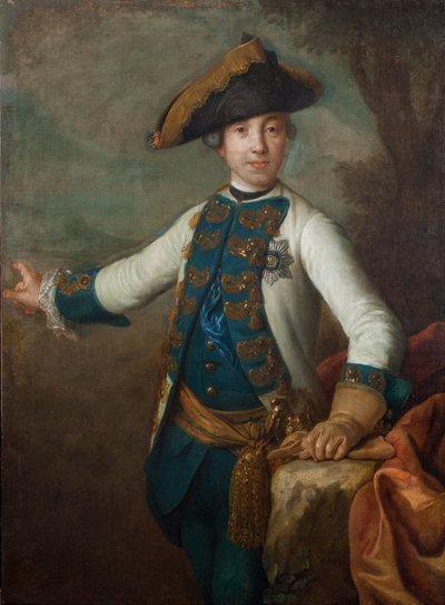 Portrait of Grand Duke Peter Fedorovich (Later Peter III of Russia) by Pietro Antonio Rotari